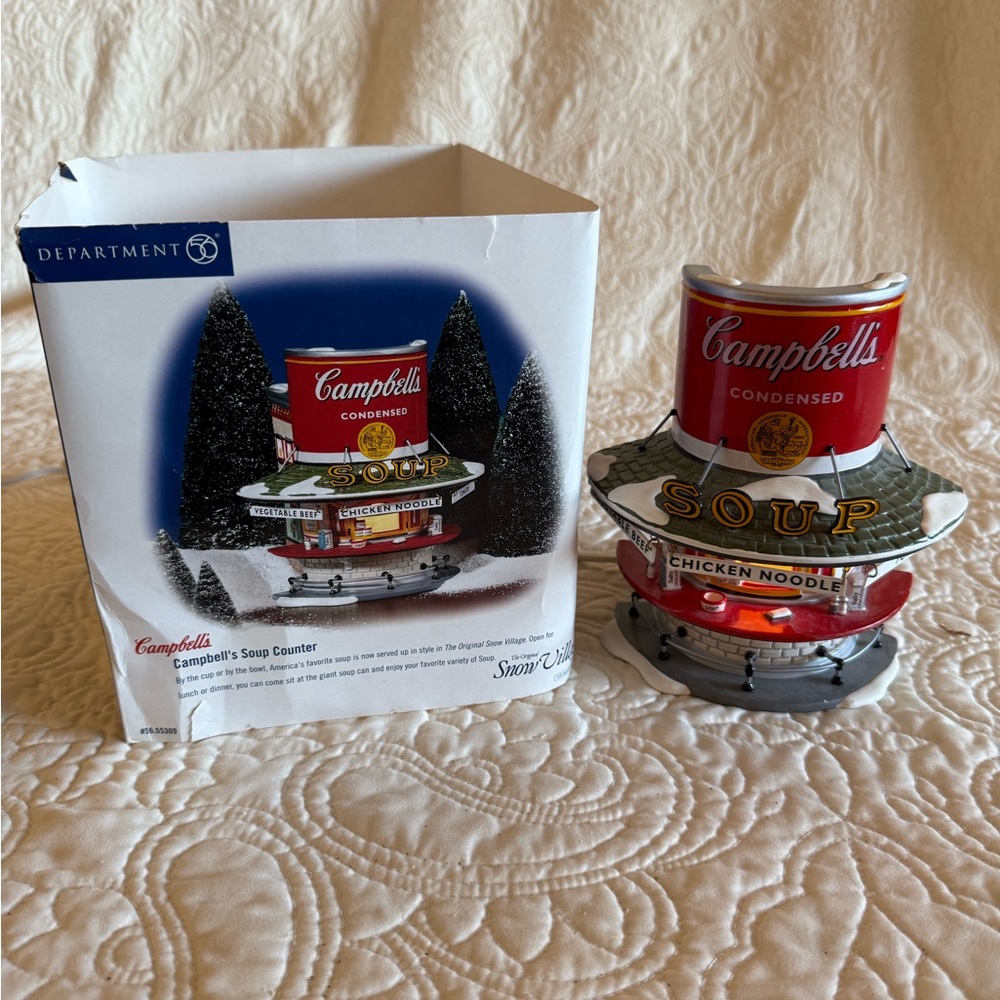 Dept 56 Campbell's Soup Counter Display